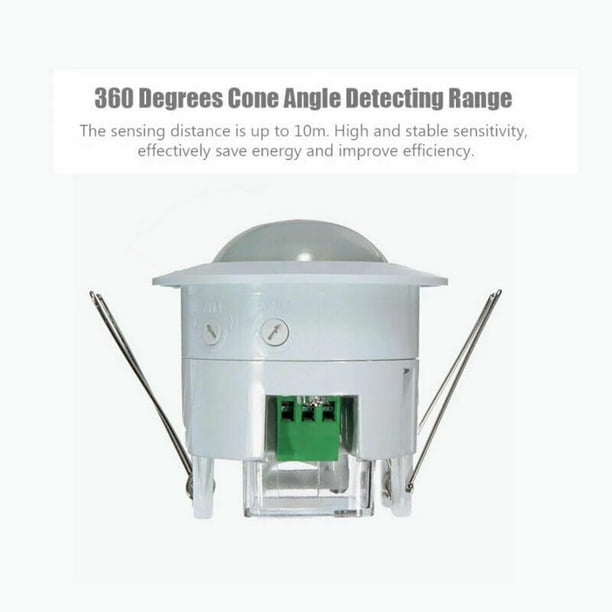 360 Degree Recessed PIR Sensor Detector Ceiling Occupancy Motion Light Switch TH 360 Degree Recessed PIR Sensor Detector Ceiling Occupancy Motion Light Switch TH